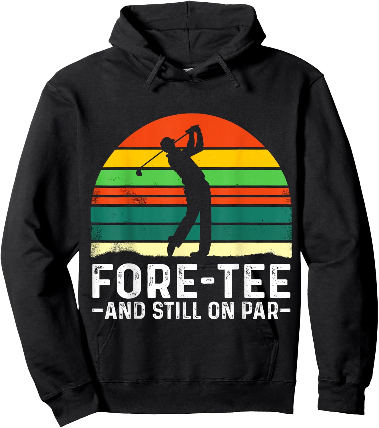 40th Birthday Fore- and still on Par Golf Player Birthday Hoodie - Hoodie | Black