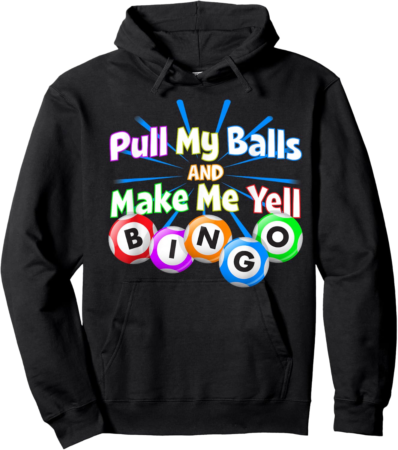Funny Bingo King - Make Me Yell Bingo Hoodie - Hoodie | Black