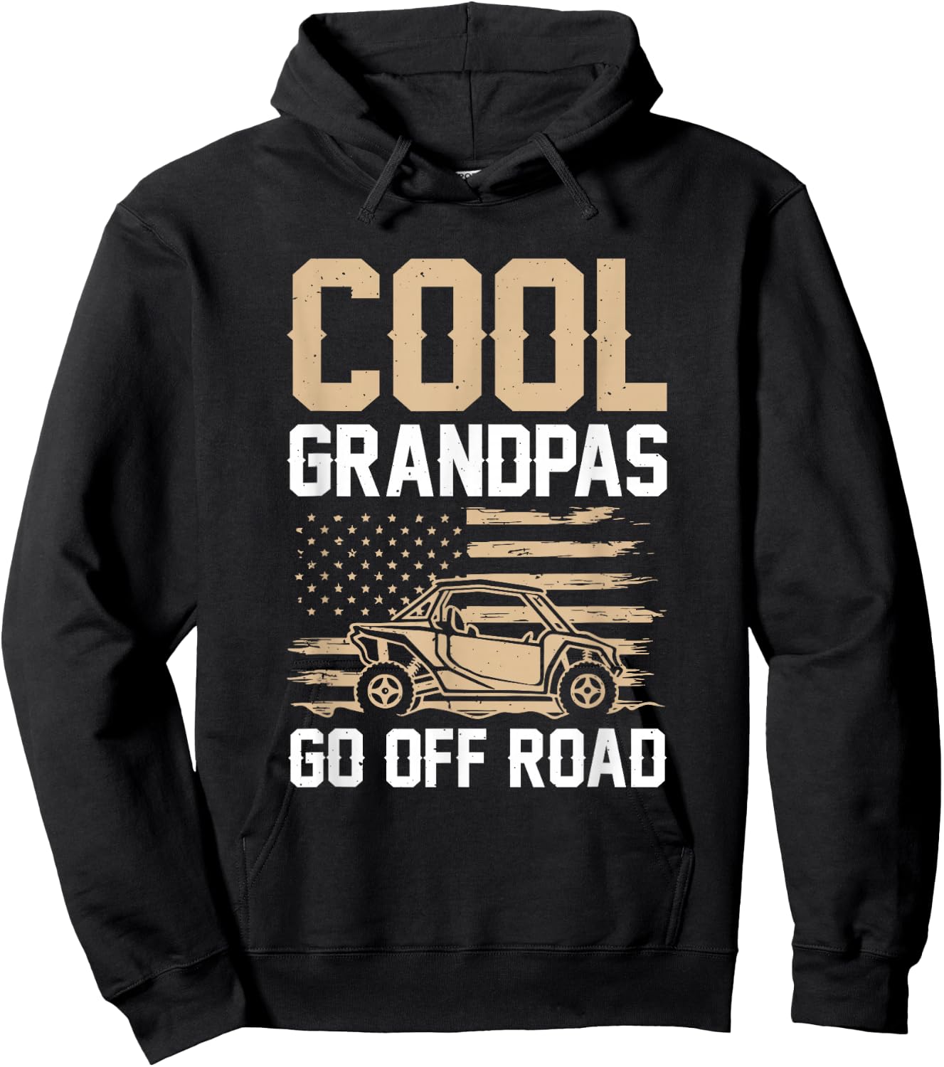Cool Grandpas Go Off Road Hoodie - Hoodie | Black