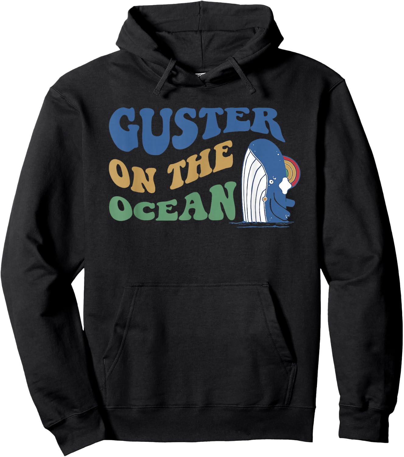 Guster On The Ocean Dolphin Groovy Quote Hoodie - Hoodie | Black
