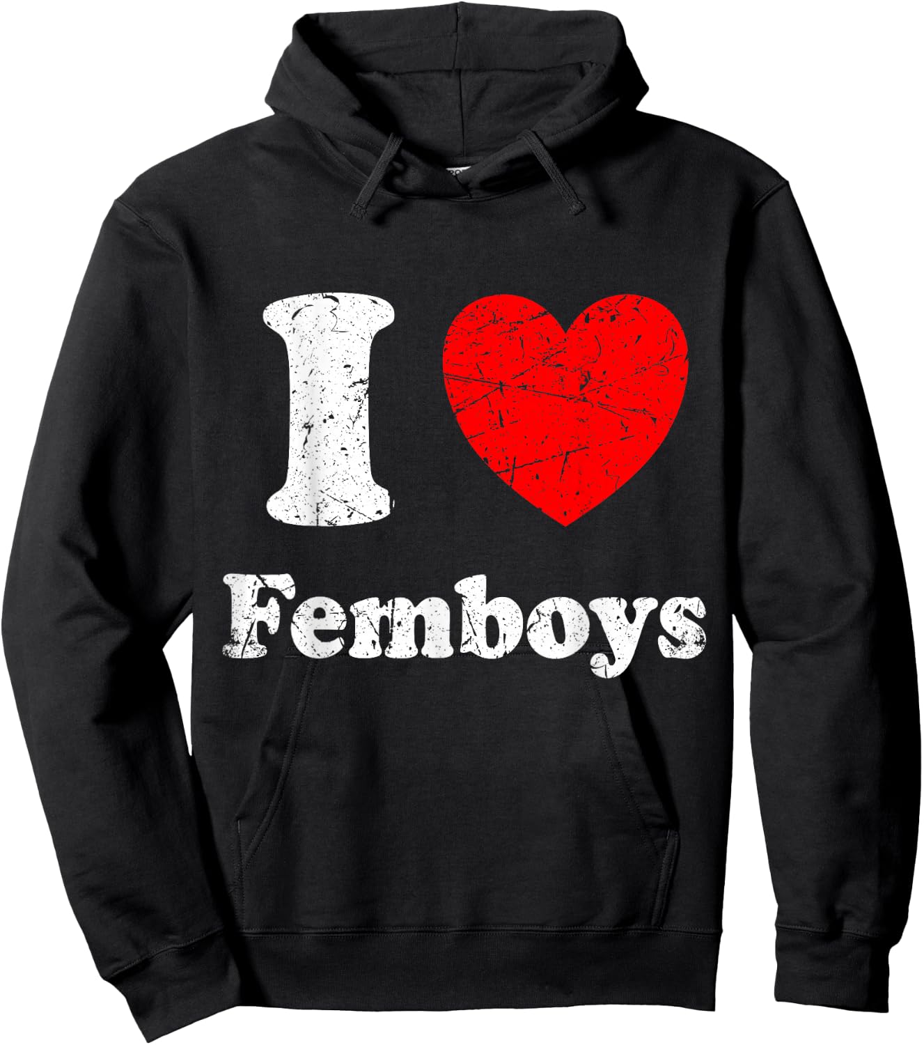 I Love Femboys Graphic Hoodie - Hoodie | Black