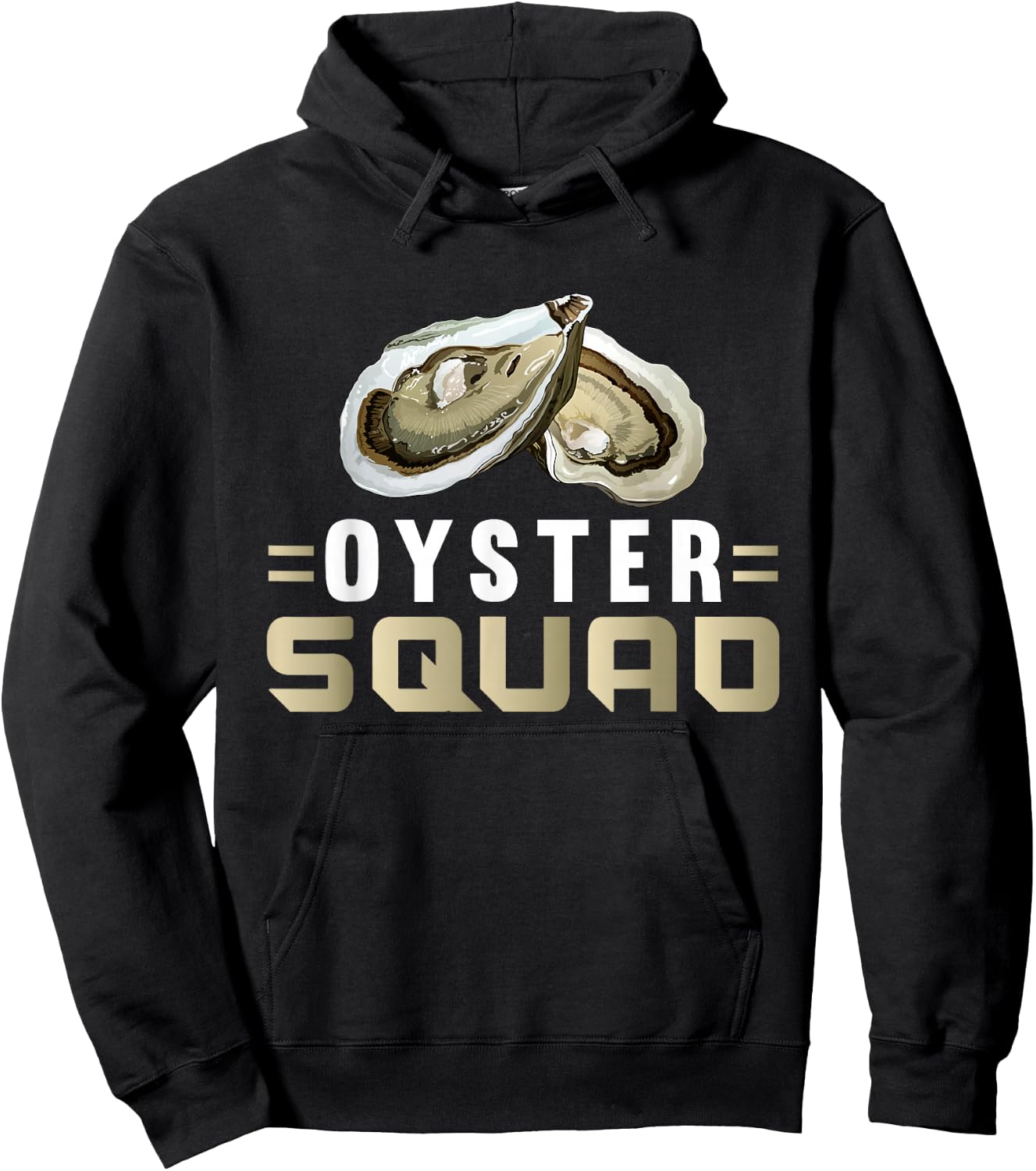 Oyster Sea Food Lover Oyster Squad Hoodie - Hoodie | Black