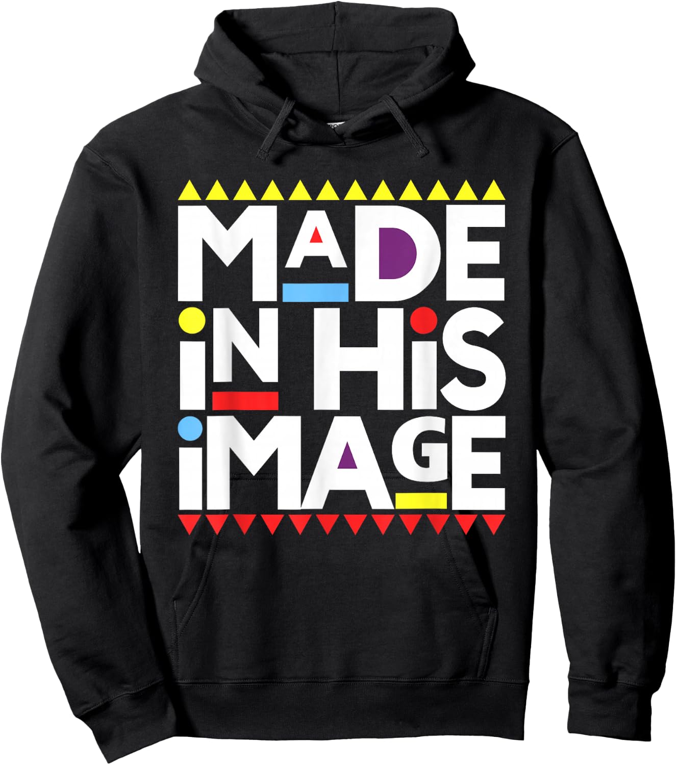 Made In His That Image Shirt, Funny Made In His That Image Hoodie - Hoodie | Black