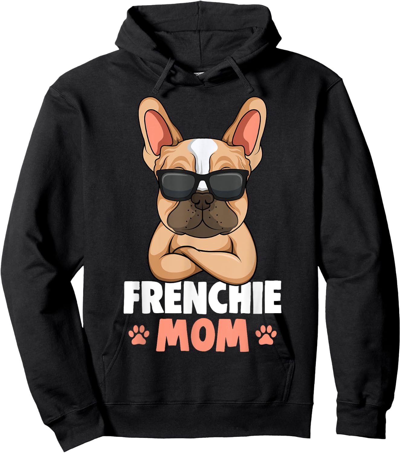 Frenchie Mom French Bulldog Dog Hoodie - Hoodie | Black