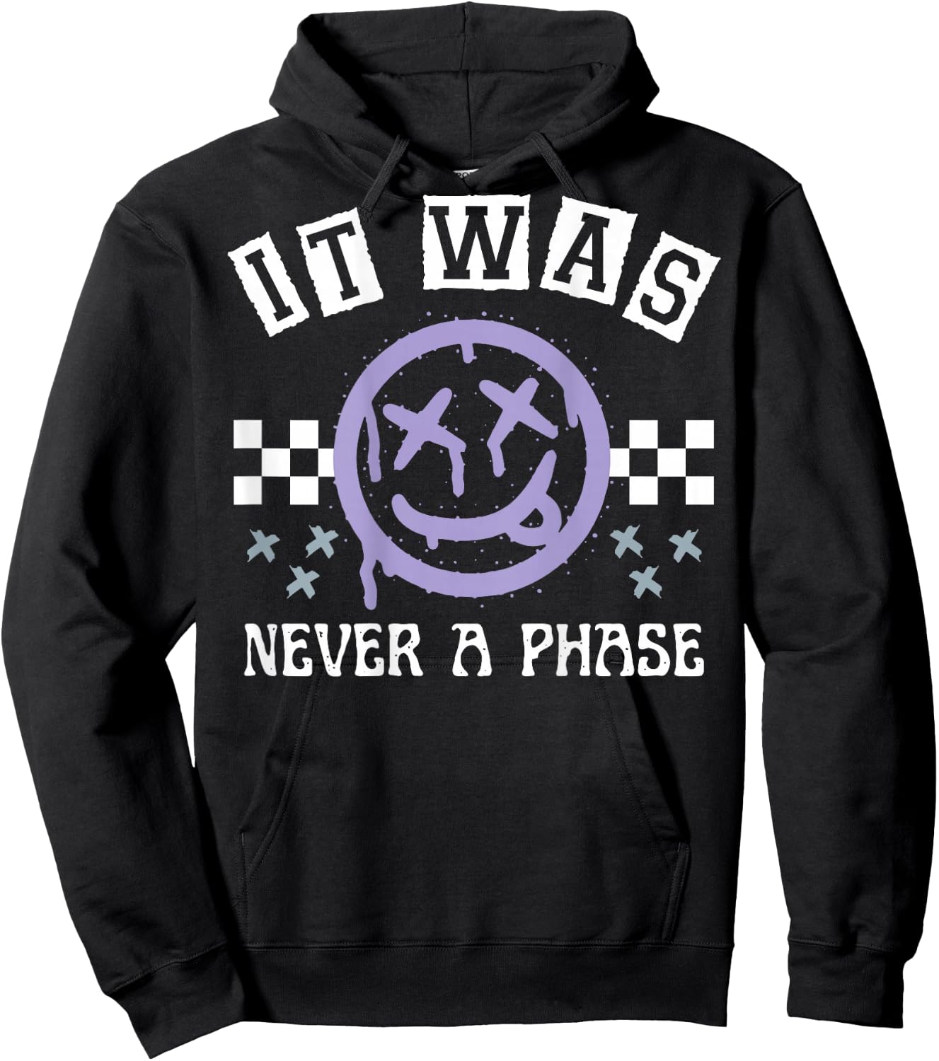 It Was Never A Phase (on back) Hoodie - Hoodie | Black