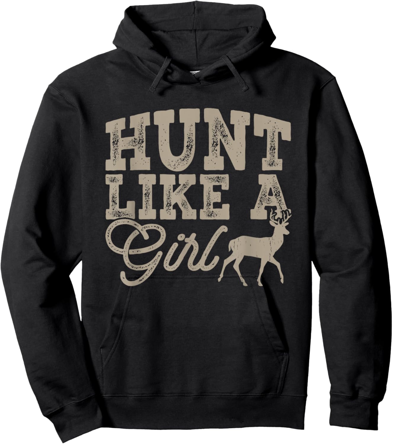 Hunt Like A Girl Hoodie - Hoodie | Black