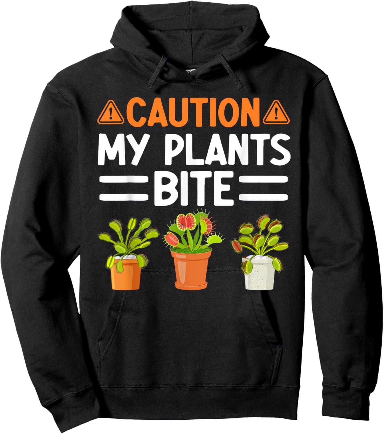 Monster Plant Funny Gardening Plants Hoodie - Hoodie | Black