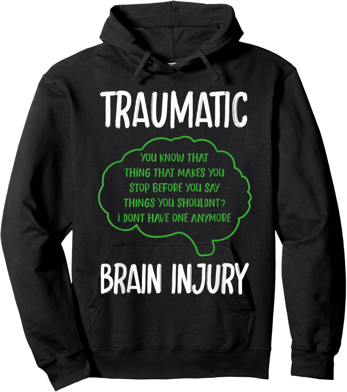 TBI Traumatic Brain Injury Hoodie - Hoodie | Black