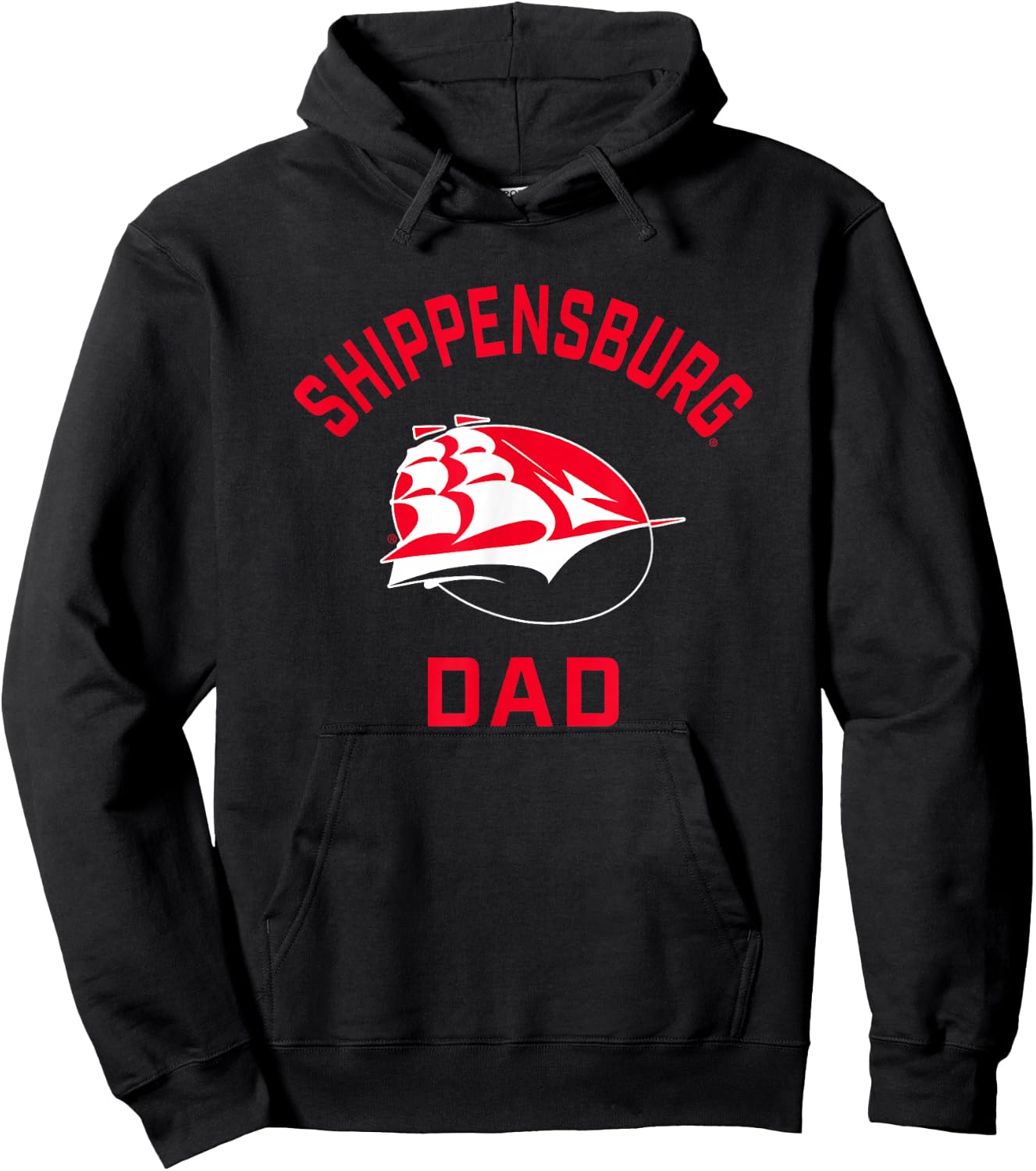 Shippensburg University Raiders Arched Dad Hoodie - Hoodie | Black