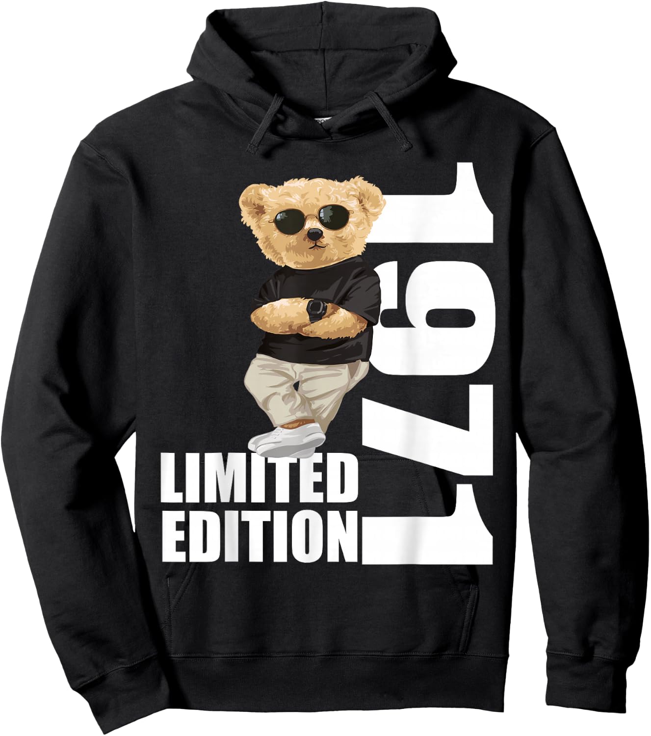 Limited Edition 1971 Bear Birthday 1971 Vintage 1971 Hoodie - Hoodie | Black