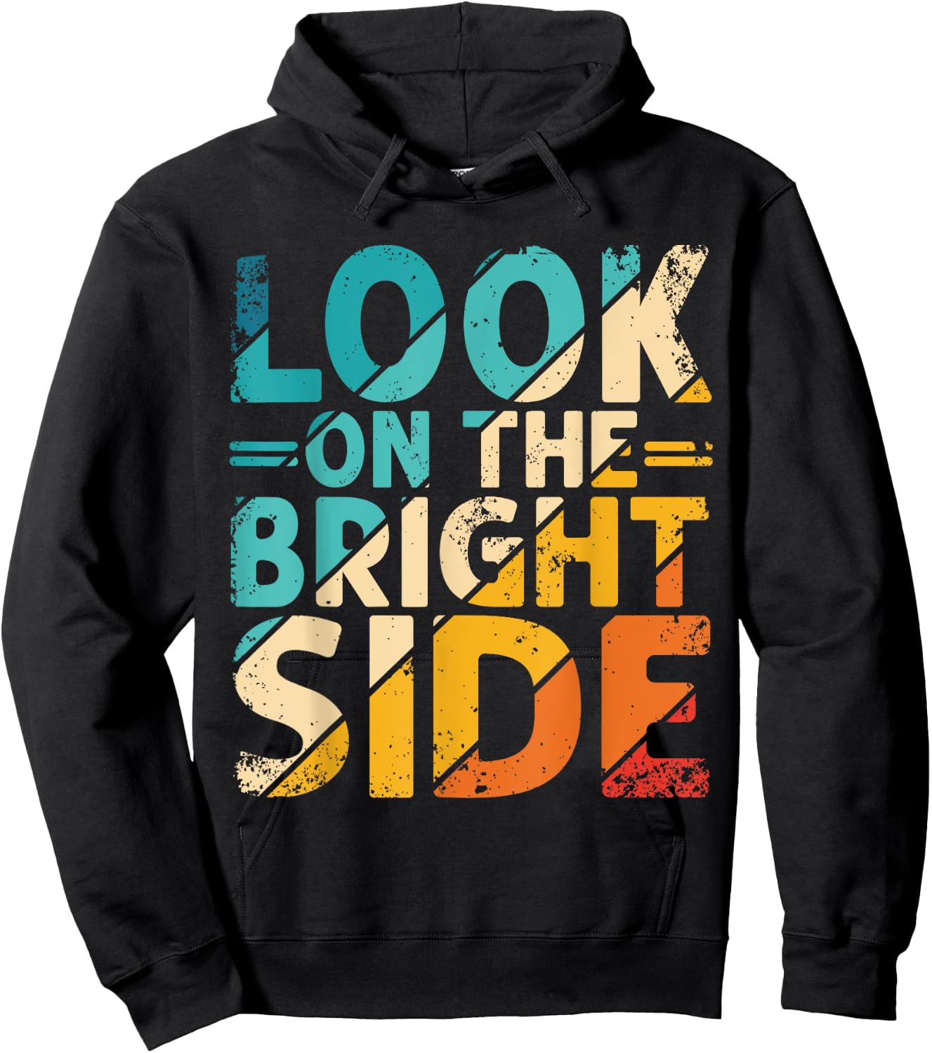 Look on the Bright Side with Colorful Inspiration Hoodie - Hoodie | Black