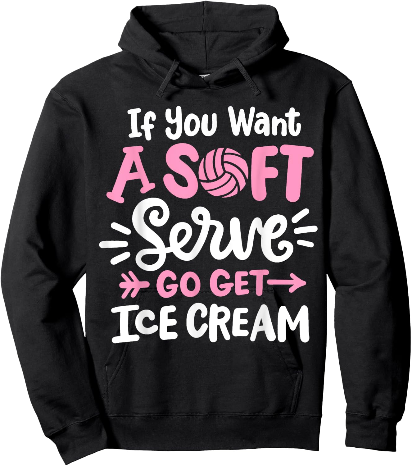 Volleyball Hoodie - Hoodie | Black