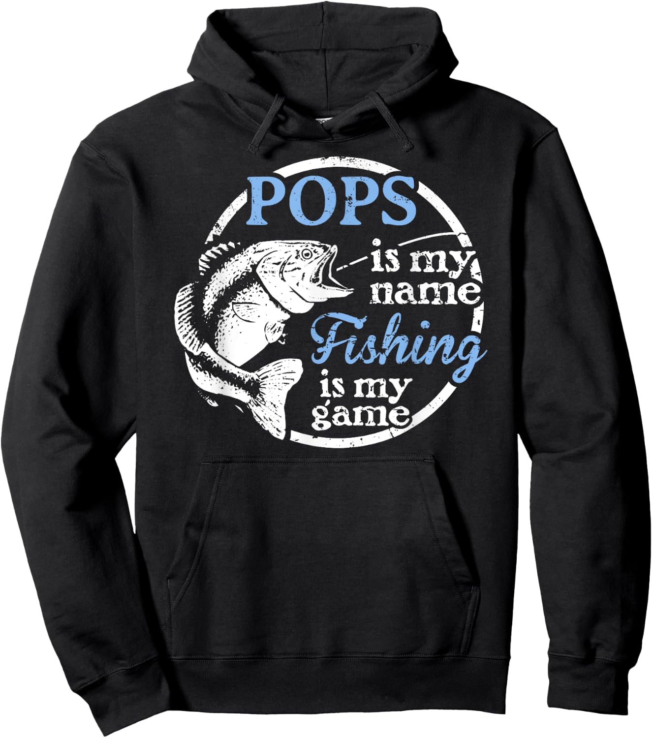 Pops - Fishing is My Game! Hoodie - Hoodie | Black