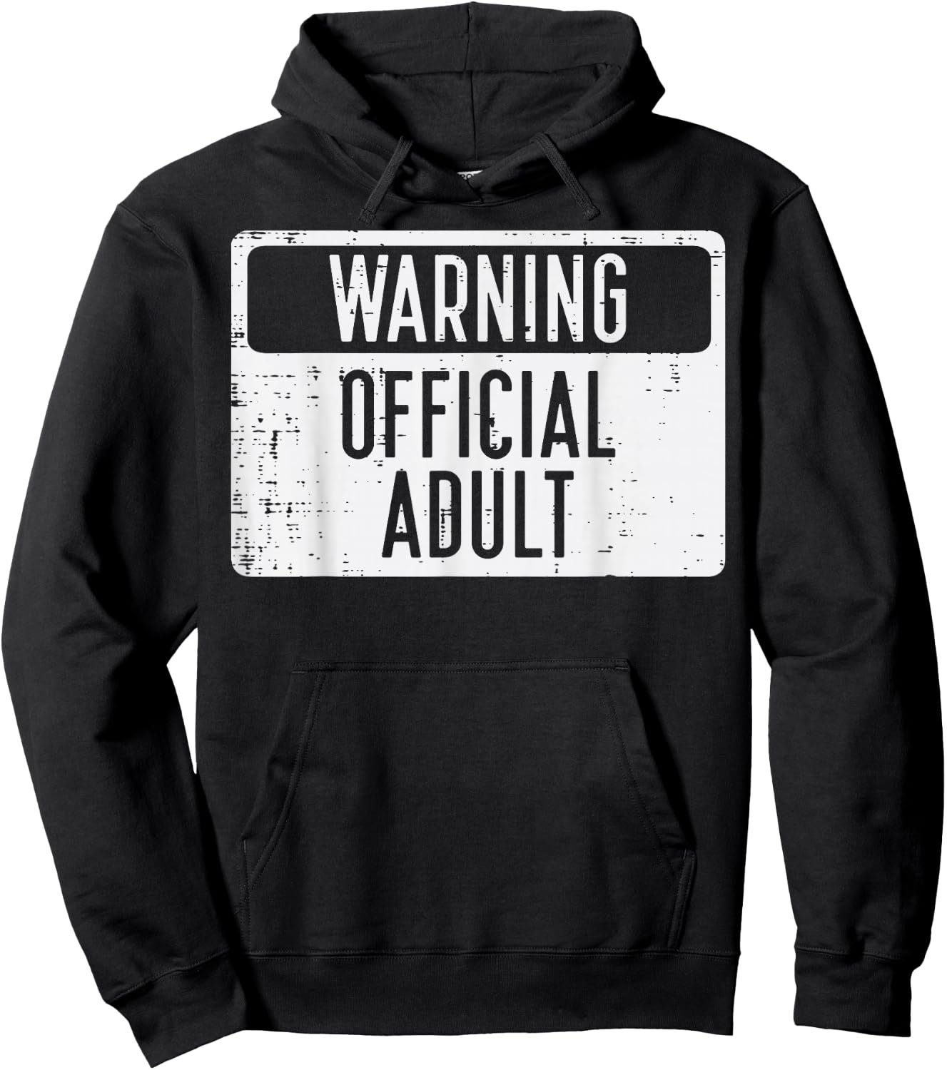 18th Birthday Warning Official Adult 18 Years Old Women Men Hoodie - Hoodie | Black
