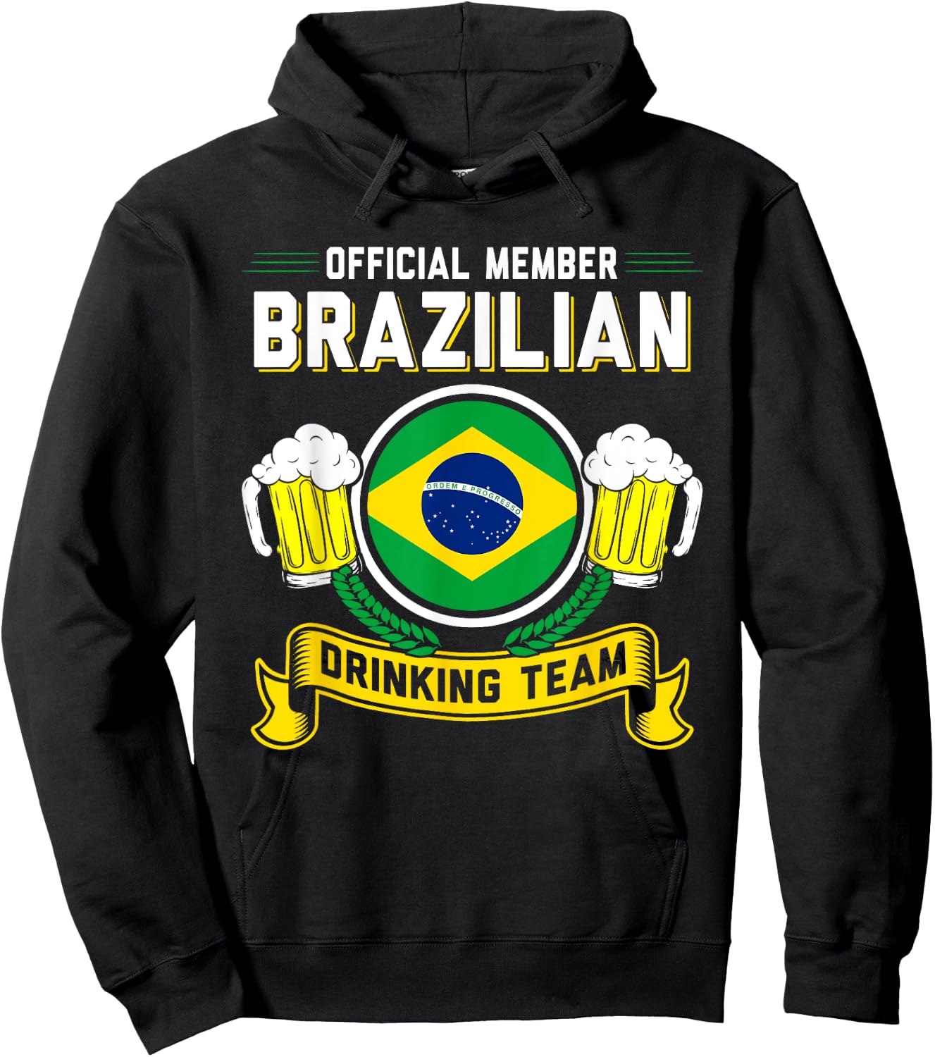 Brazilian Drinking Team Member Hoodie - Hoodie | Black