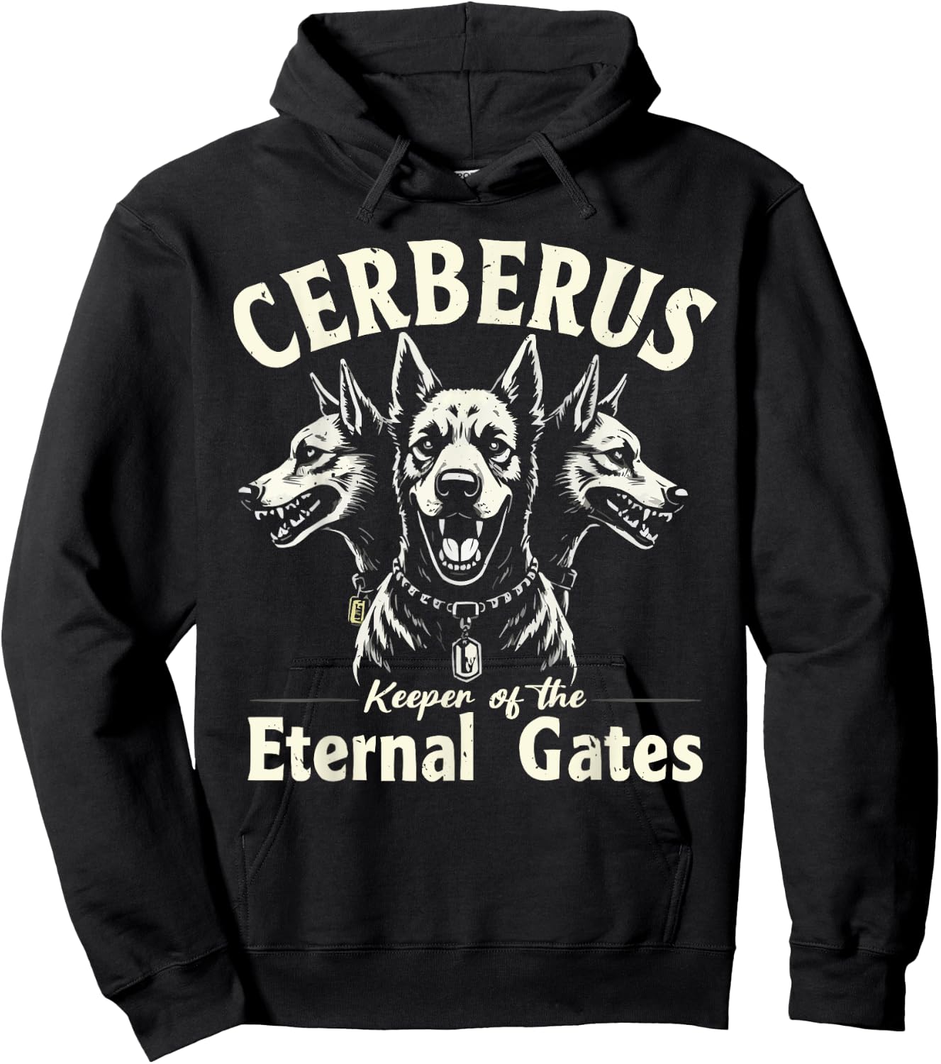 Cerberus Three Headed Dog Mythical Creature Greek Mythology Hoodie - Hoodie | Black