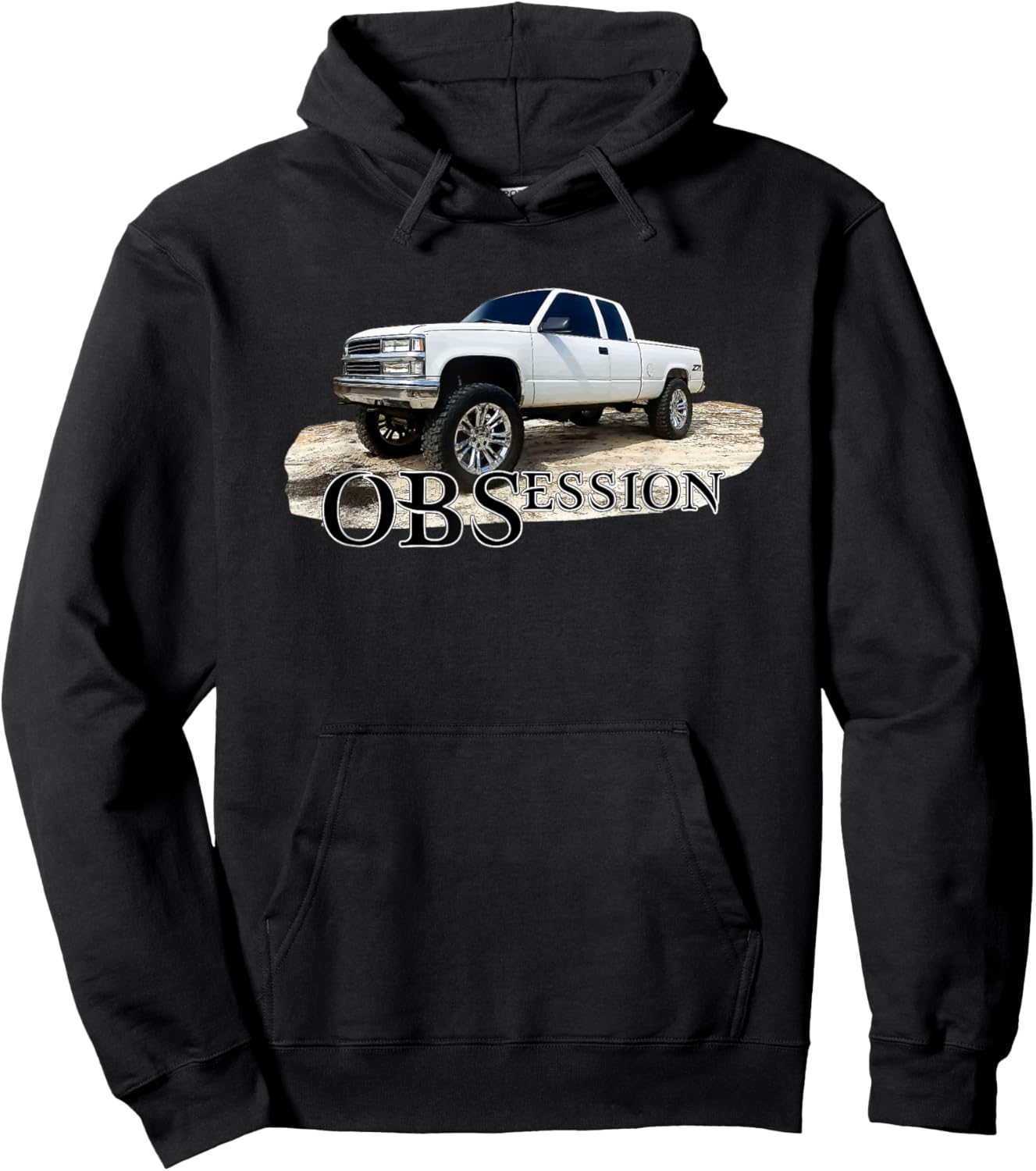 OBS Truck Obsession Lifted 1500 Classic Car Enthusiast Hoodie - Hoodie | Black