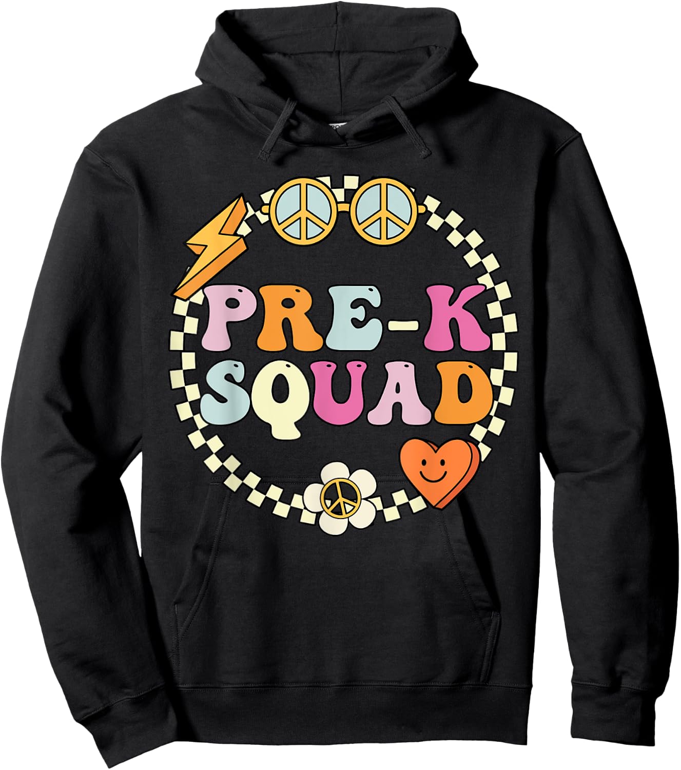 Pre k Teacher Shirt & Girls, Kids Pre-k Squad Hoodie - Hoodie | Black