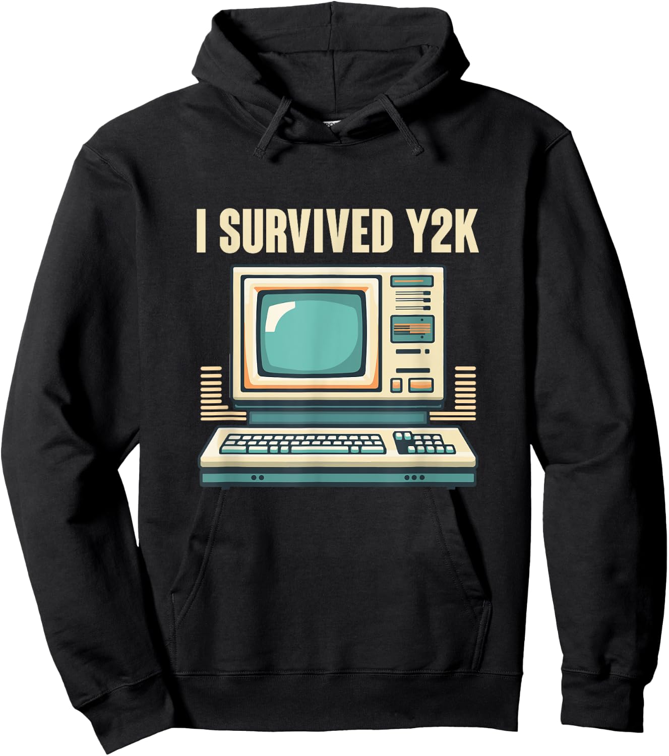 I Survived Y2K Computer Funny Year 2000 Survivor Hoodie - Hoodie | Black