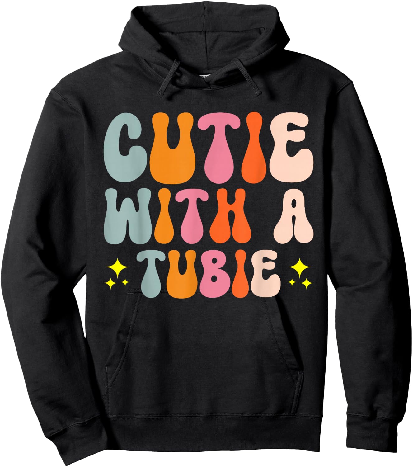 Cutie With A Tubie Pediatric Care Special Needs Hoodie - Hoodie | Black