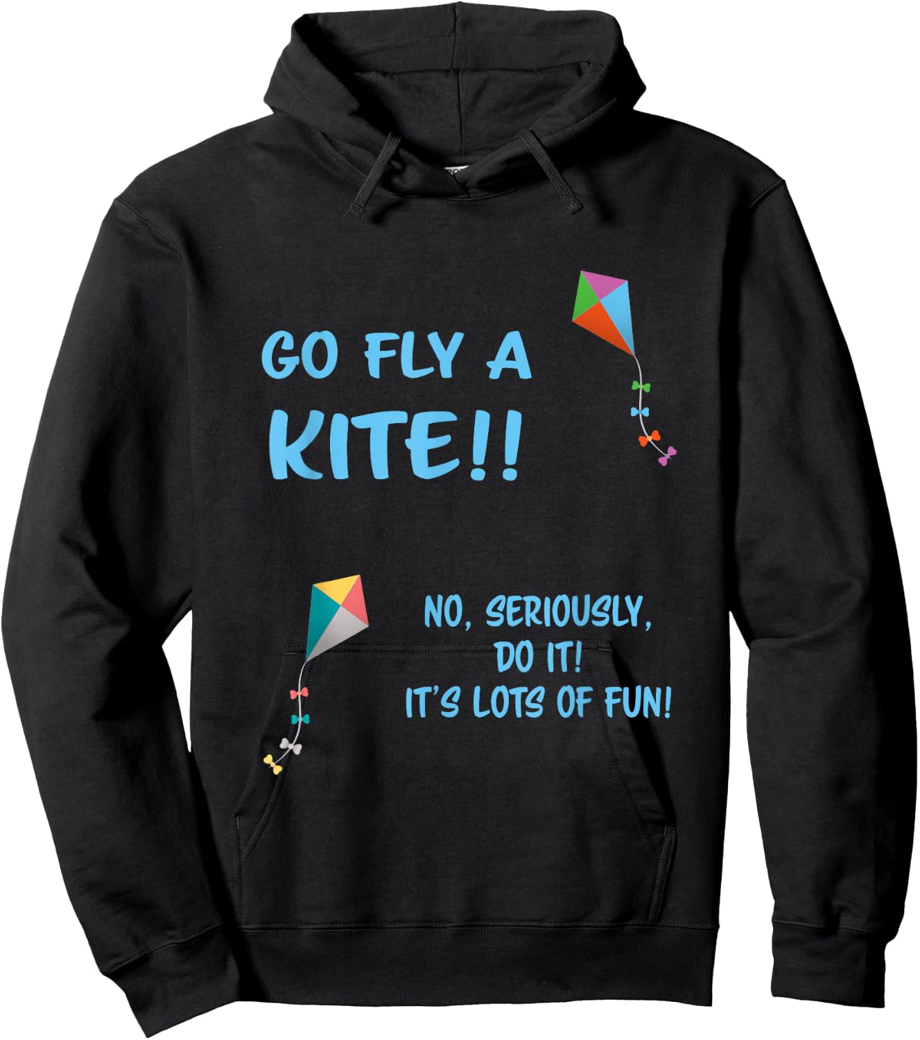 Go Fly A Kite Hoodie - Hoodie | Black