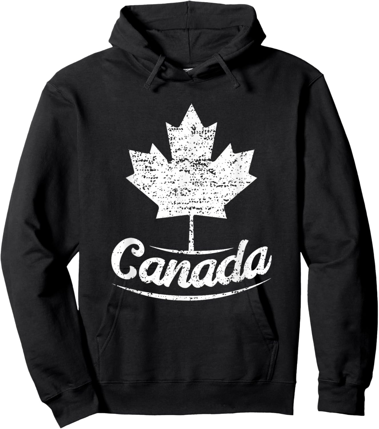 Vintage Canada Flag Canadian Flag Maple Leaf Small Hoodie - Hoodie | Black