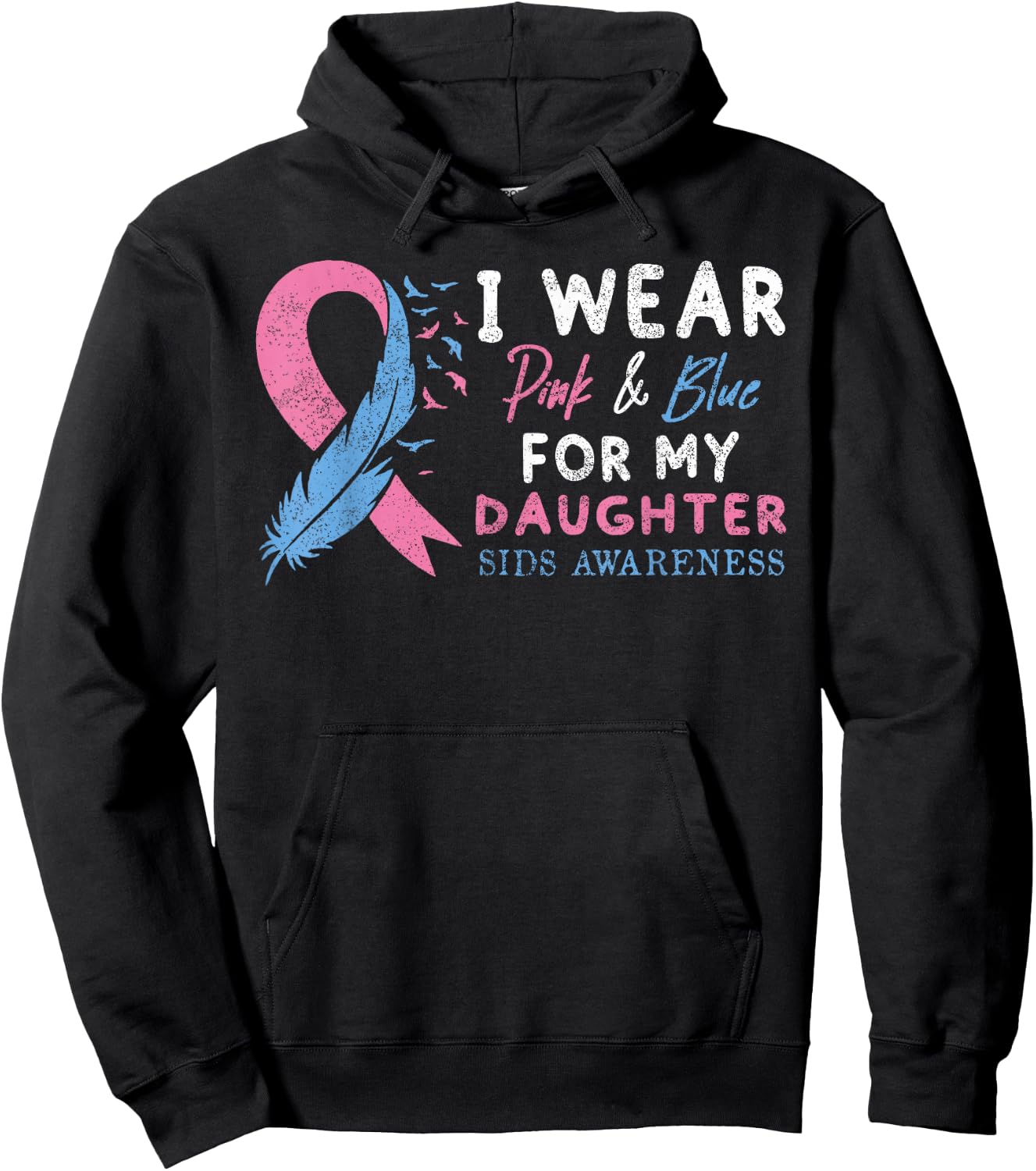 SIDS Awareness Infant Loss Awareness Baby Loss Memorial Mom Hoodie - Hoodie | Black