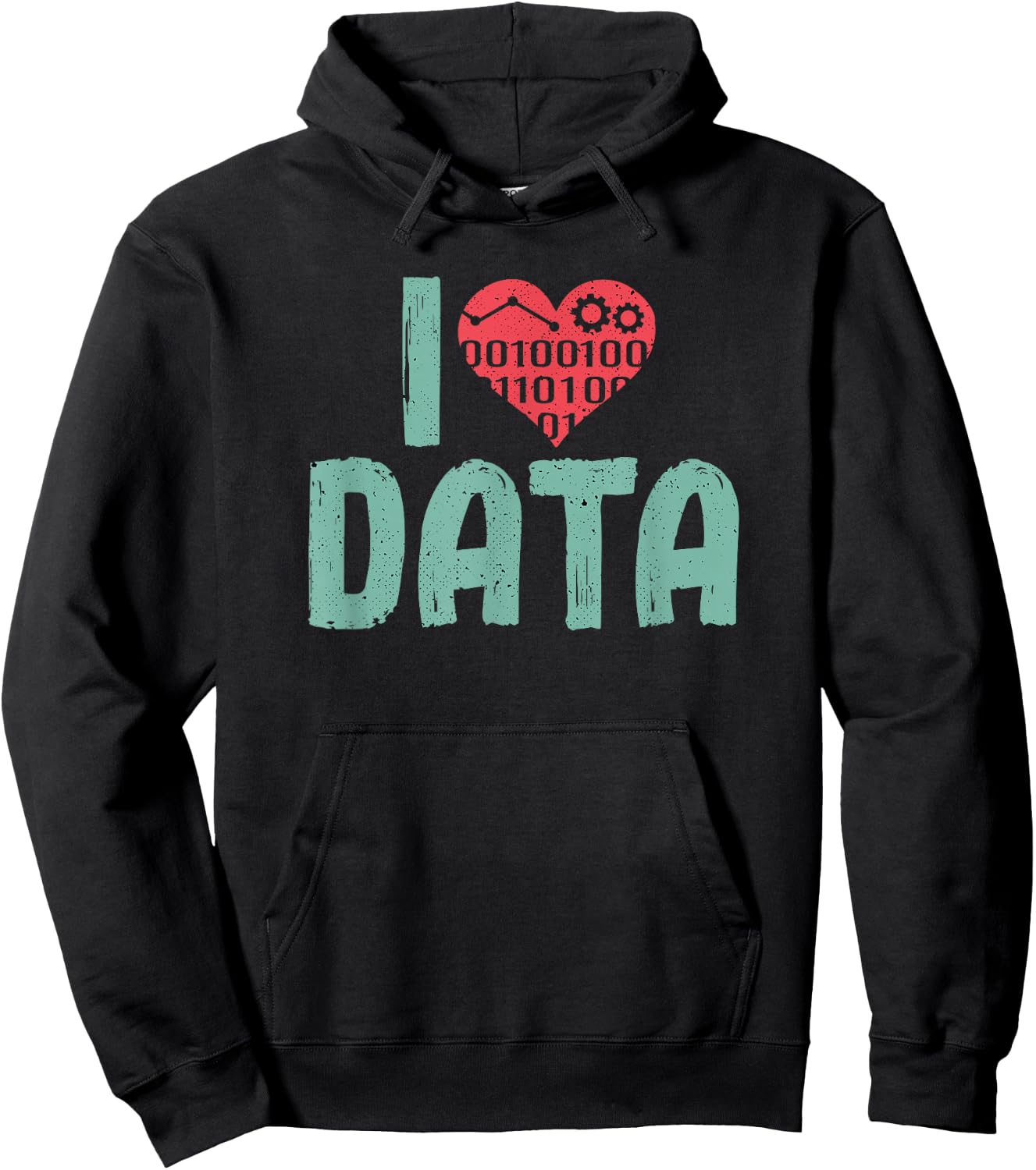 Data Encoder I Love Statistics Data Science Data Analysts Hoodie - Hoodie | Black