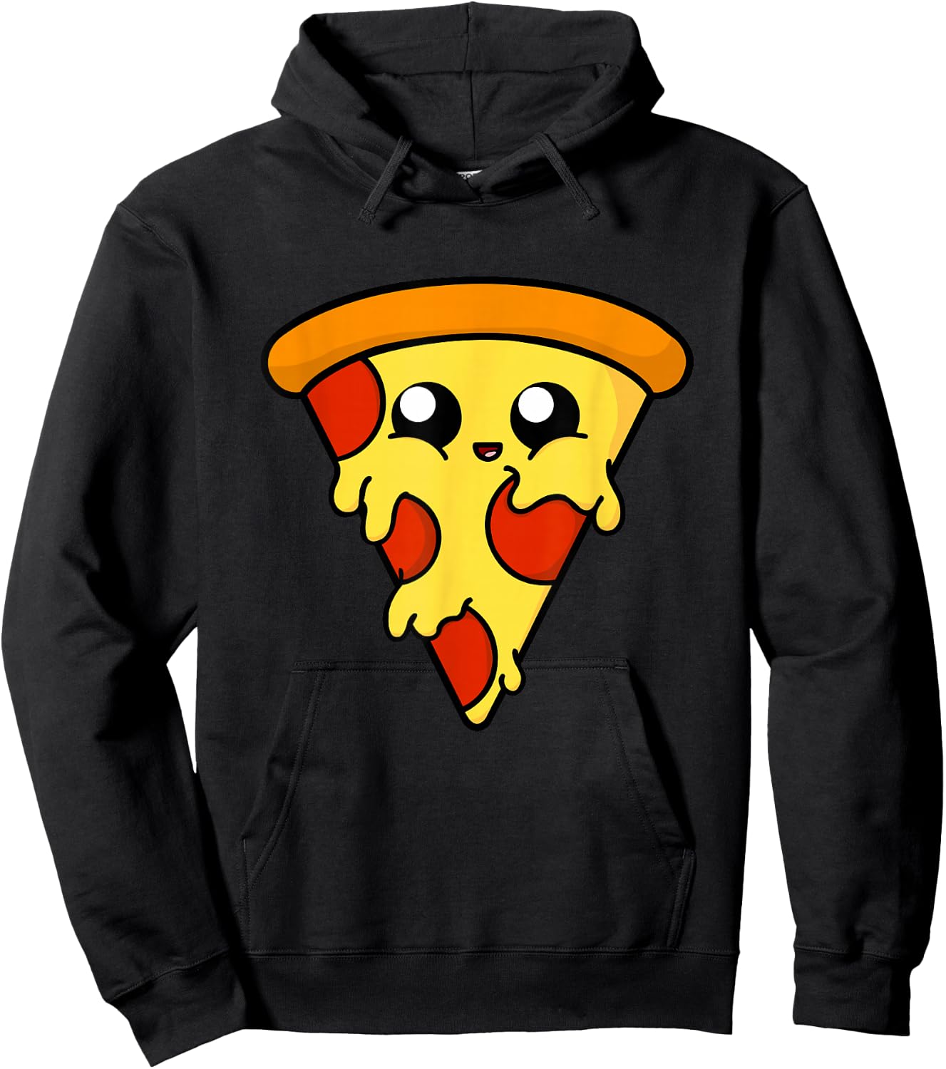 Cute Pizza T Shirt Gift Boys Girls Women Men Hoodie - Hoodie | Black