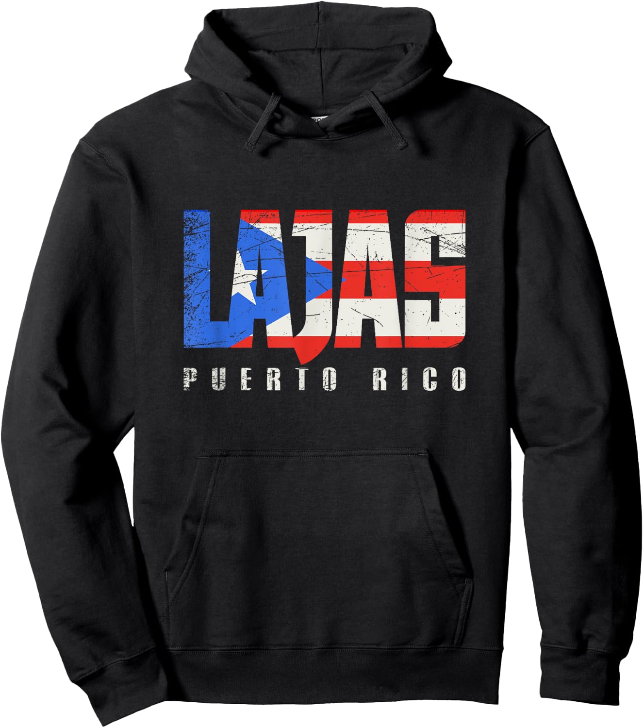 Lajas Puerto Rico, Puerto Rican flag Hoodie - Hoodie | Black