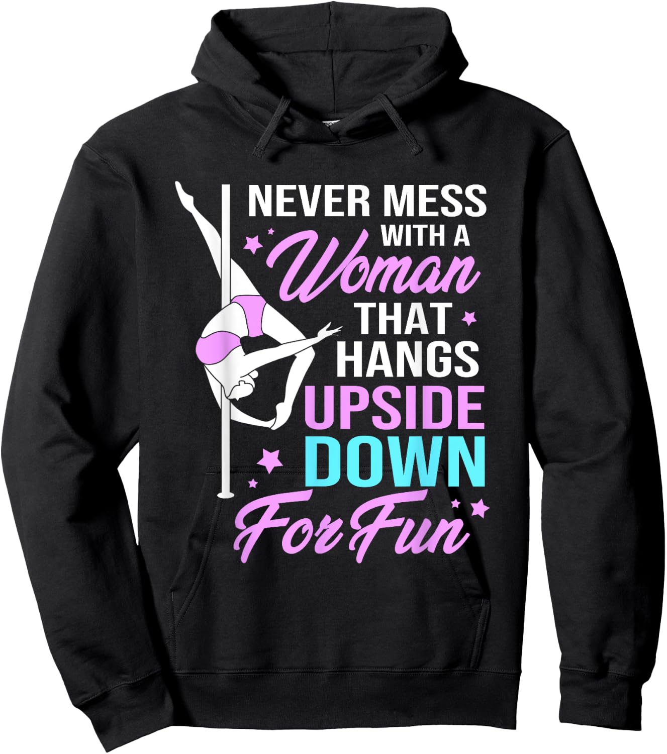 Pole Fitness Humor Funny Pole Dancer Hoodie - Hoodie | Black