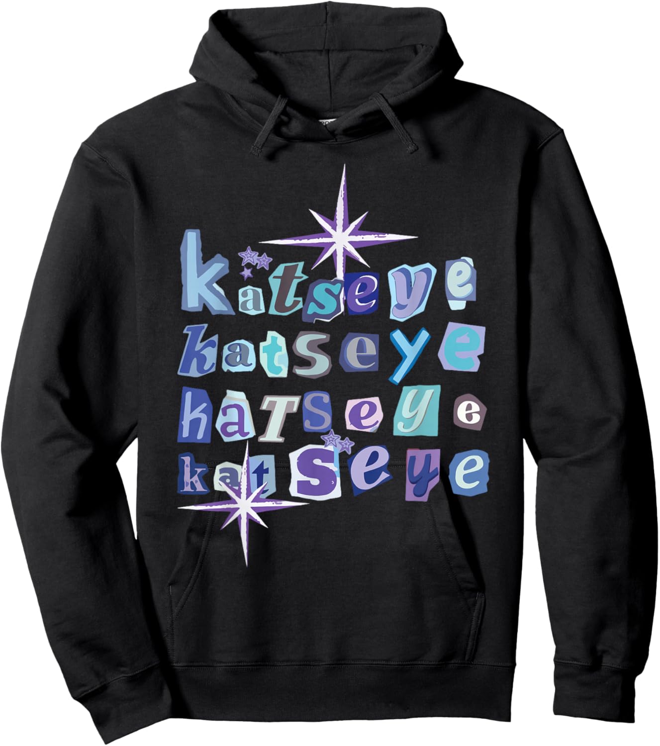 Vintage Kpop Graphics 90s Eye Hoodie - Hoodie | Black