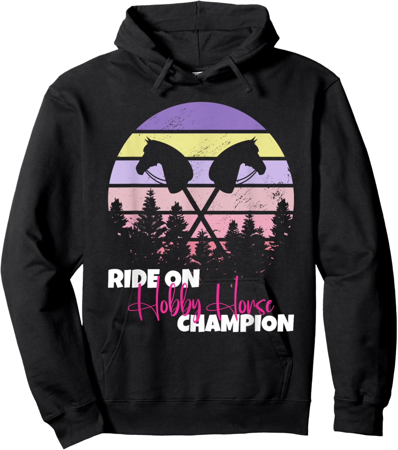 Ride On Hobby Horse Champion hobby horse Hoodie - Hoodie | Black