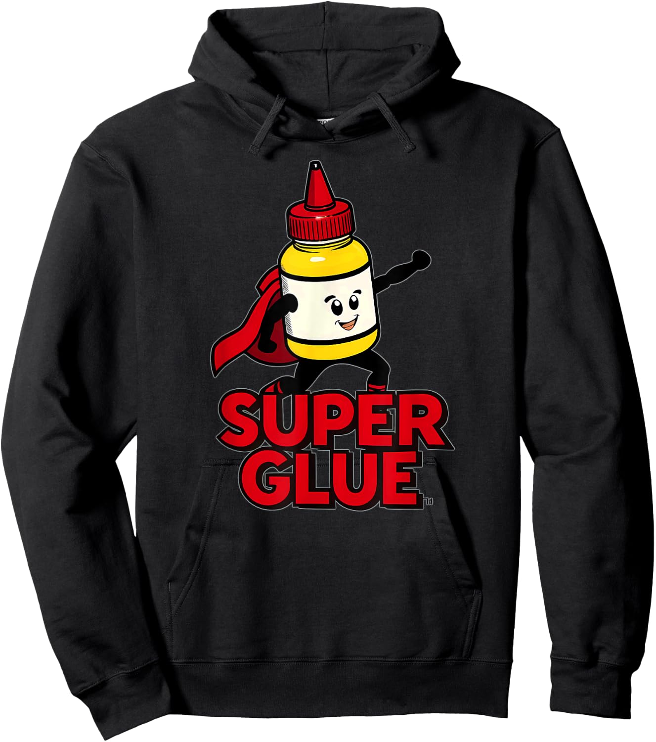 Superhero Super Glue Halloween Costume Hoodie - Hoodie | Black