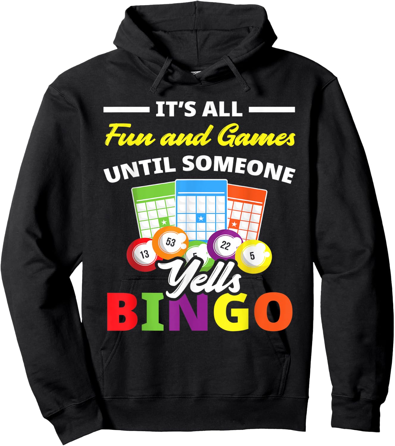 Bingo Player Bingo Lover Bingo Hoodie - Hoodie | Black