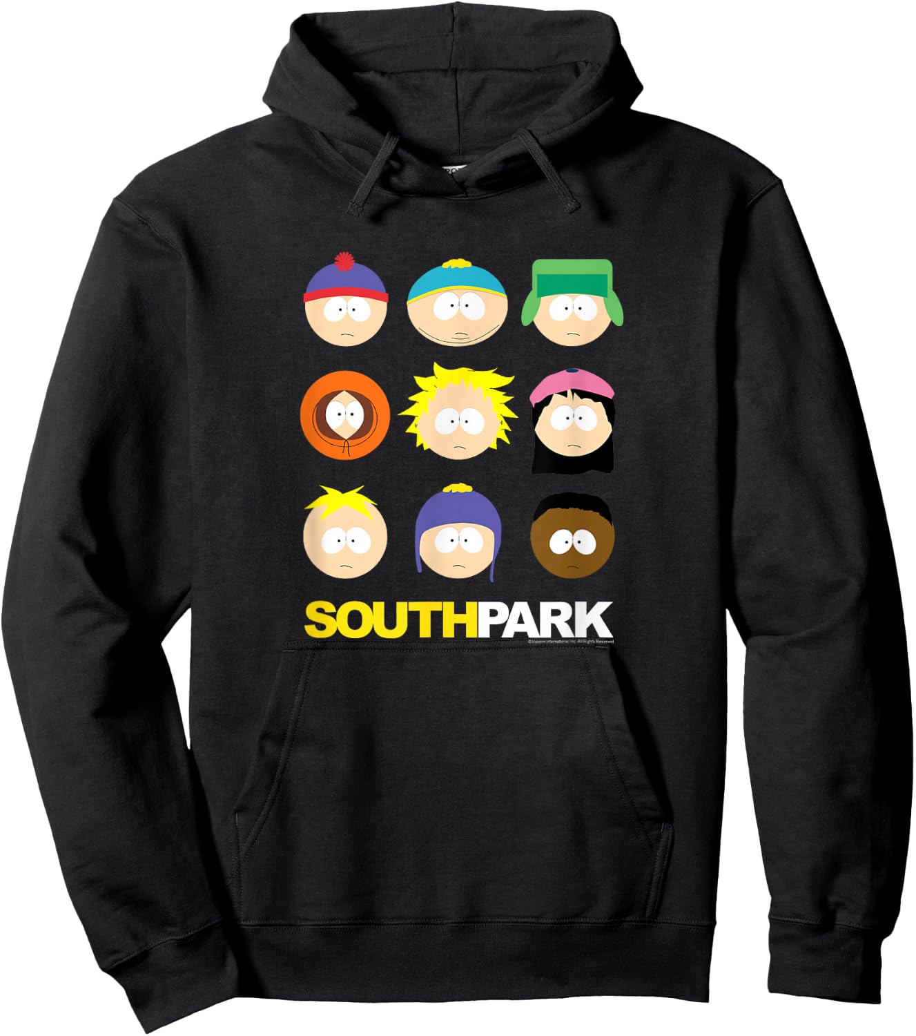 South Park - South Park Face Grid Hoodie - Hoodie | Black