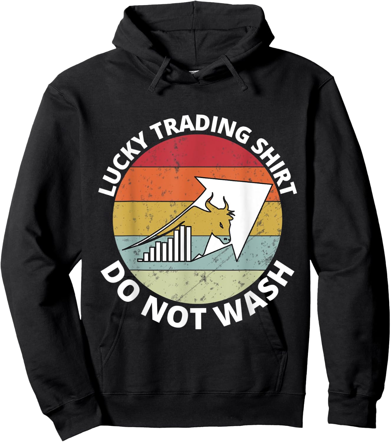 Retro I'd Rather be Trading Stock Market Trading Gift Hoodie - Hoodie | Black