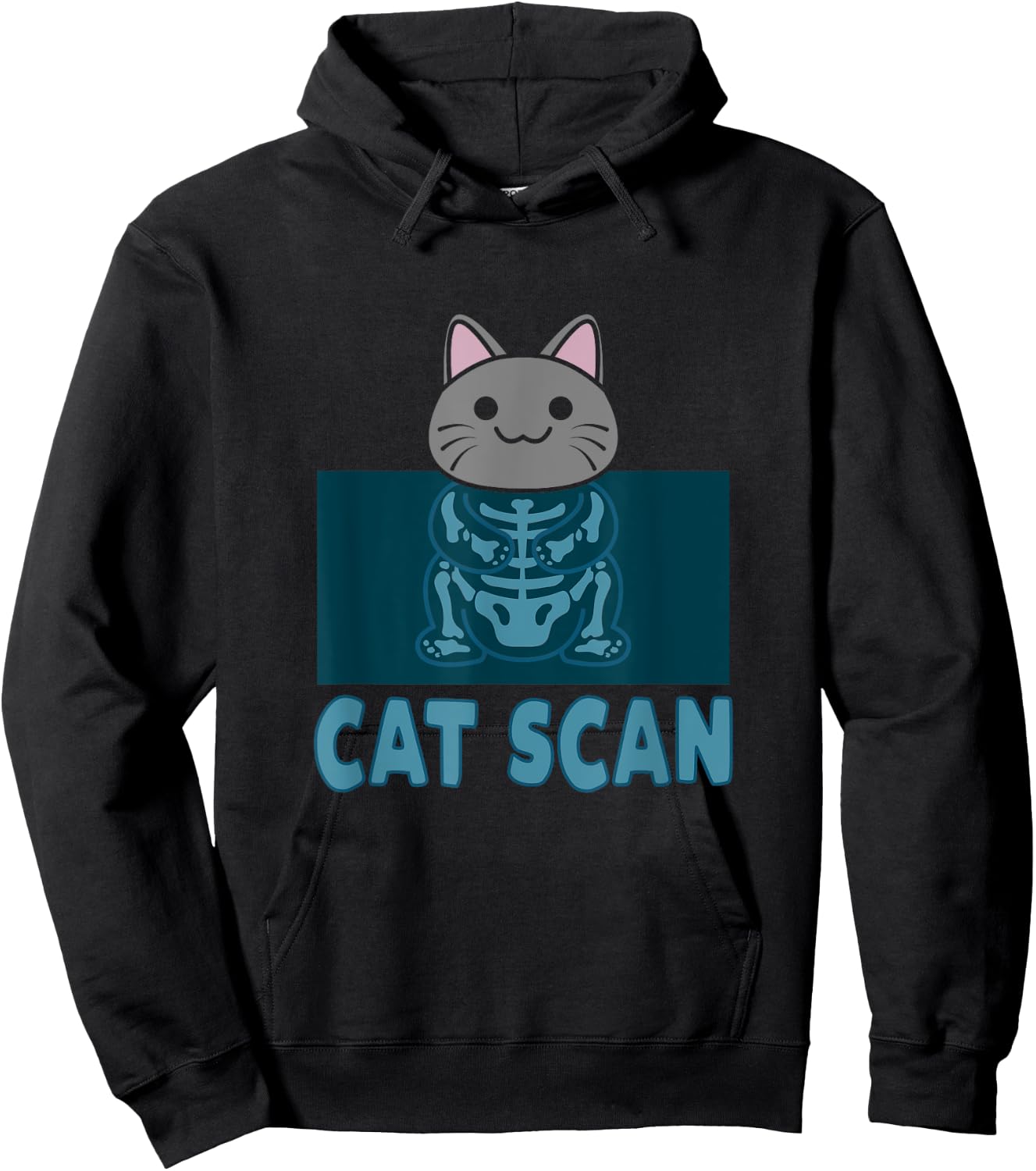Cat Scan Funny Pun X-Ray Ct-Scan Technician Radiology Hoodie - Hoodie | Black