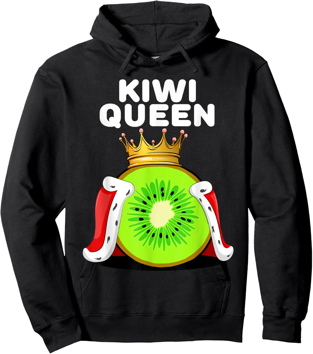 Kiwi Queen | Kiwi Lover Shirt | Cute Kiwi Hoodie - Hoodie | Black