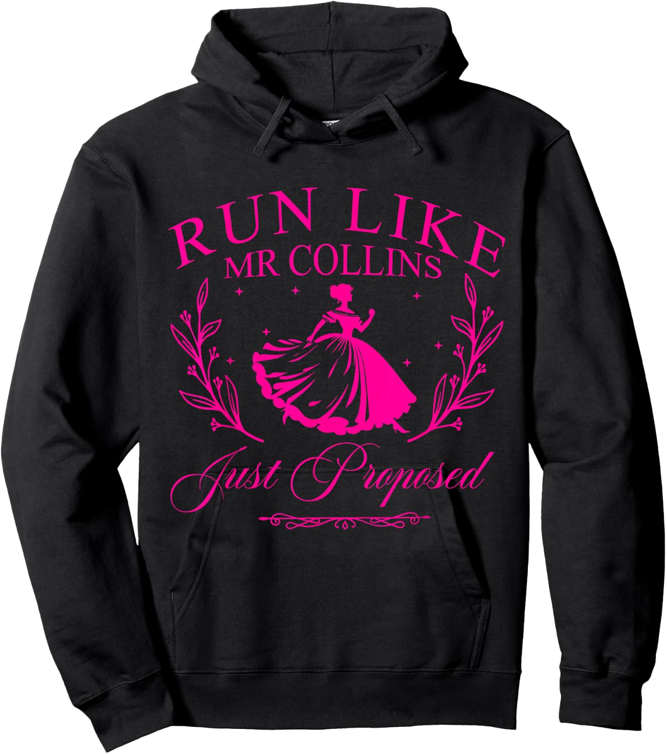Run Like Mr Collins Just Proposed Hoodie - Hoodie | Black