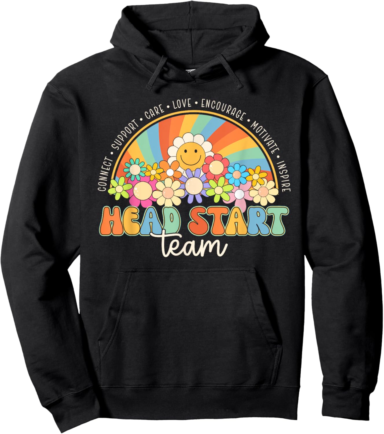 Head Start Team Homeschool Teacher Headstart Back To School Women Girls Kids Hoodie - Hoodie | Black