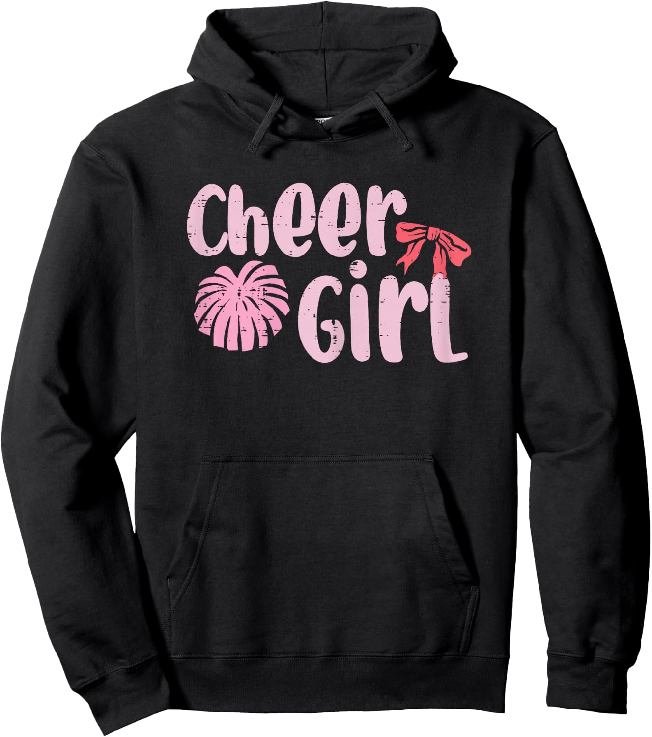 Cheerleading Cheer Girl Cheerleader Girls Kids Youth Women Hoodie - Hoodie | Black