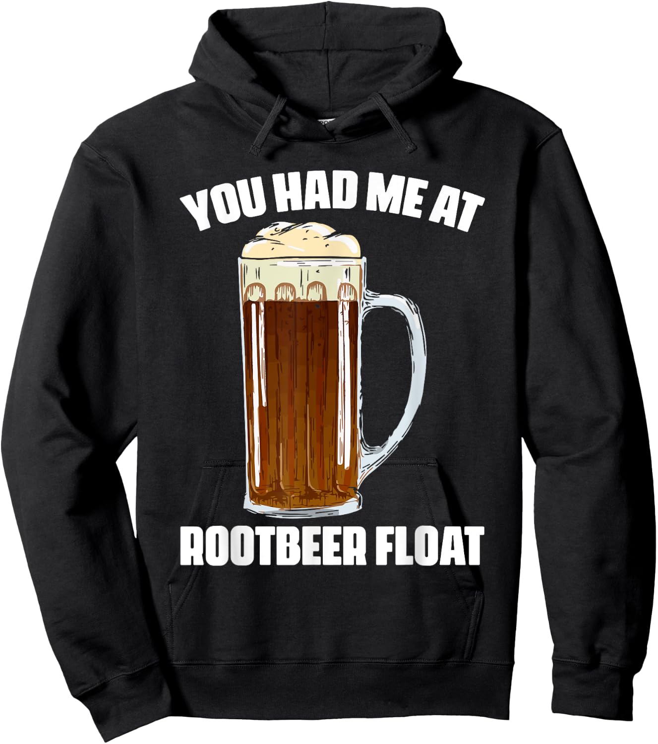Cute Rootbeer Float Sayings Soda Lovers Hoodie - Hoodie | Black
