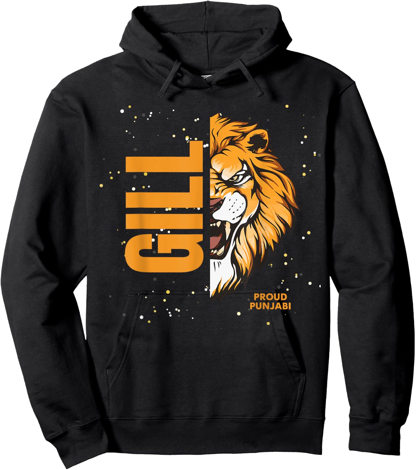 Sikh Punjab Proud Punjabi Gill Lion Hoodie - Hoodie | Black
