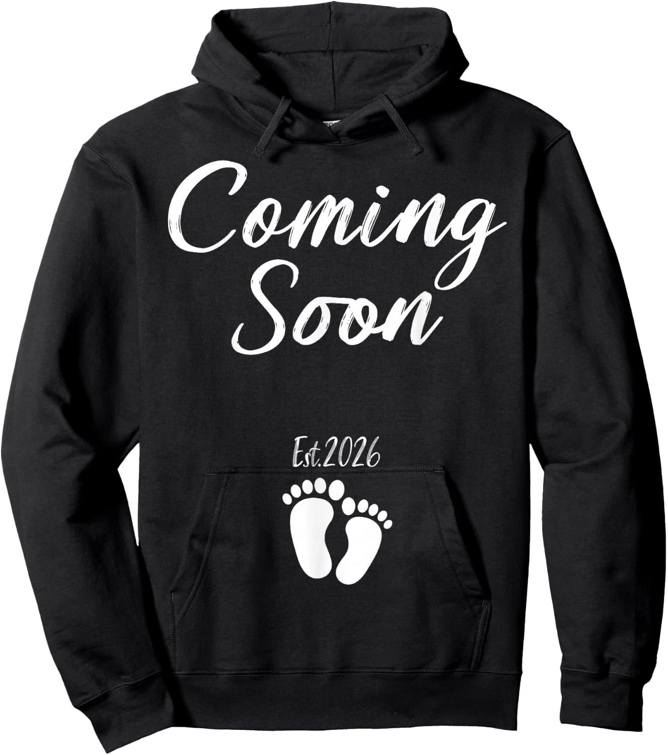 Coming Soon 2026 Pregnancy Announcement Mother's Day Hoodie - Hoodie | Black