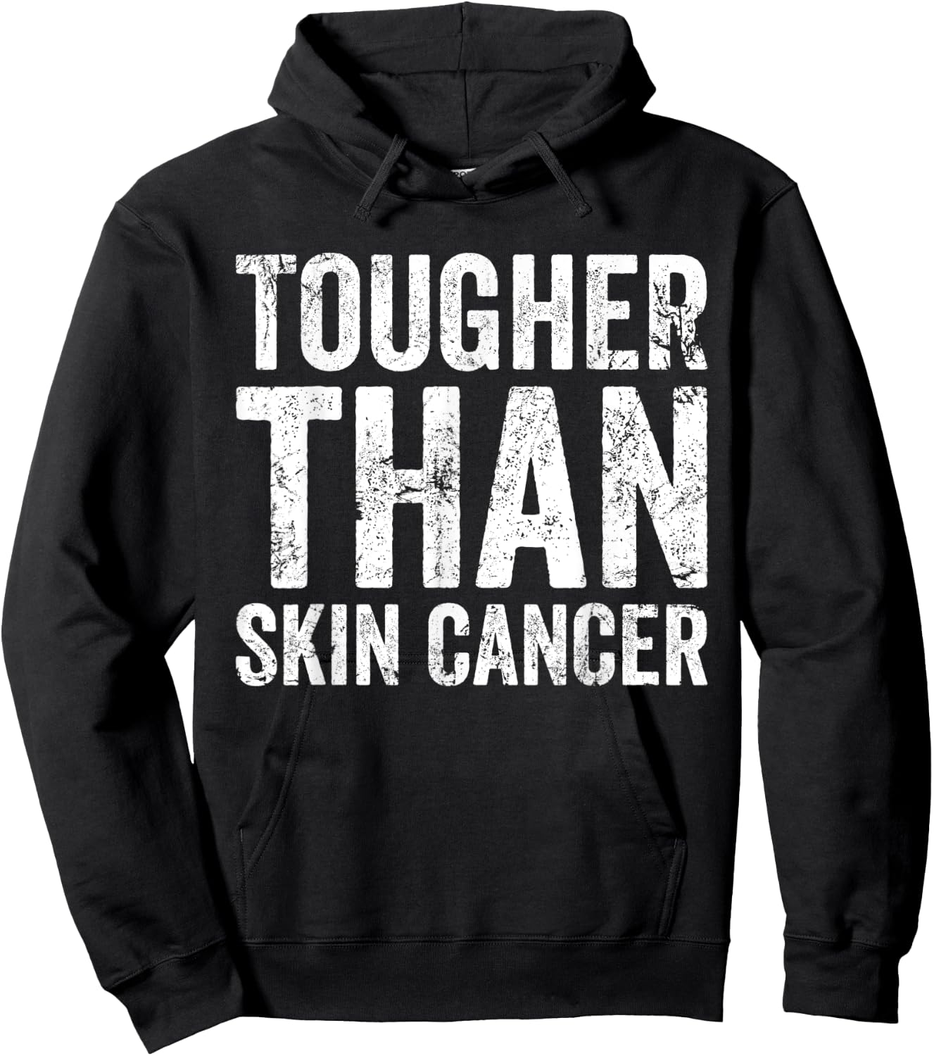 Tougher Than Skin Cancer Awareness Disease Survivor Hoodie - Hoodie | Black