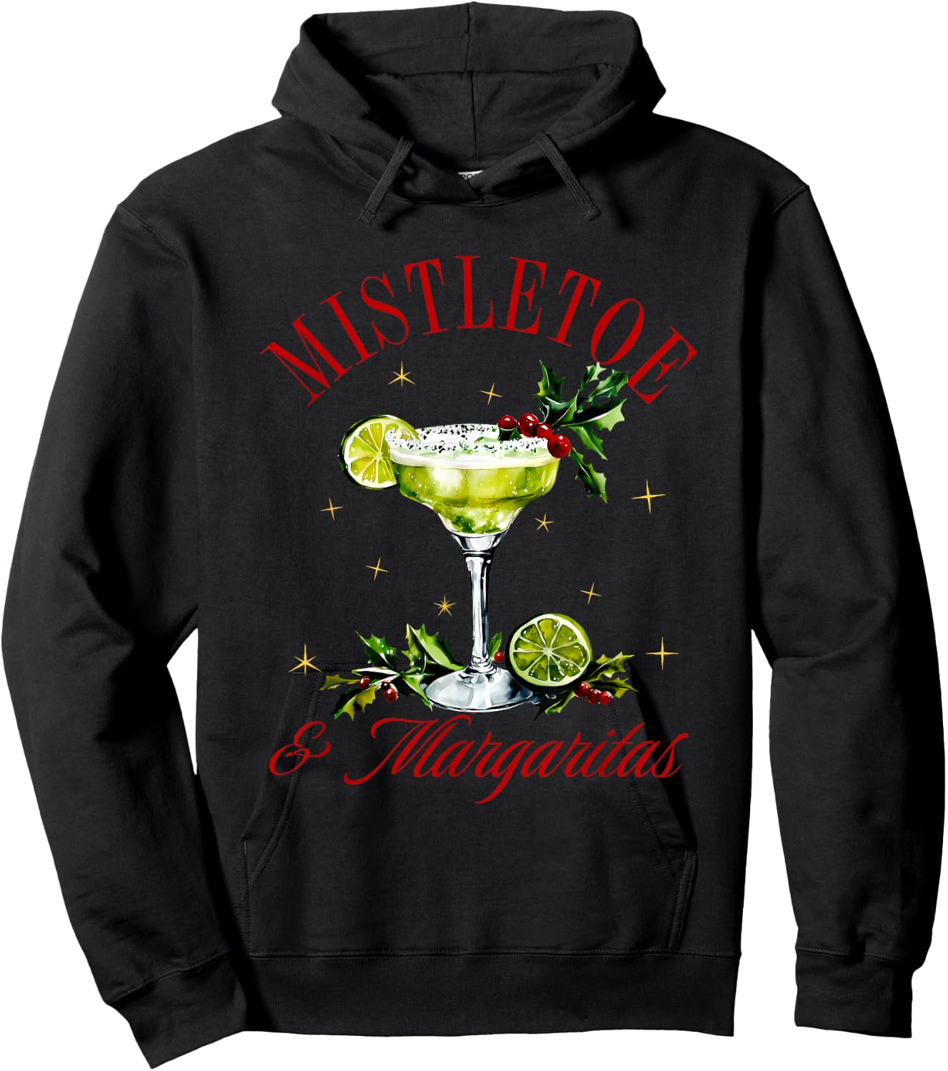 Mistletoe & Margaritas Apparel Hoodie - Hoodie | Black