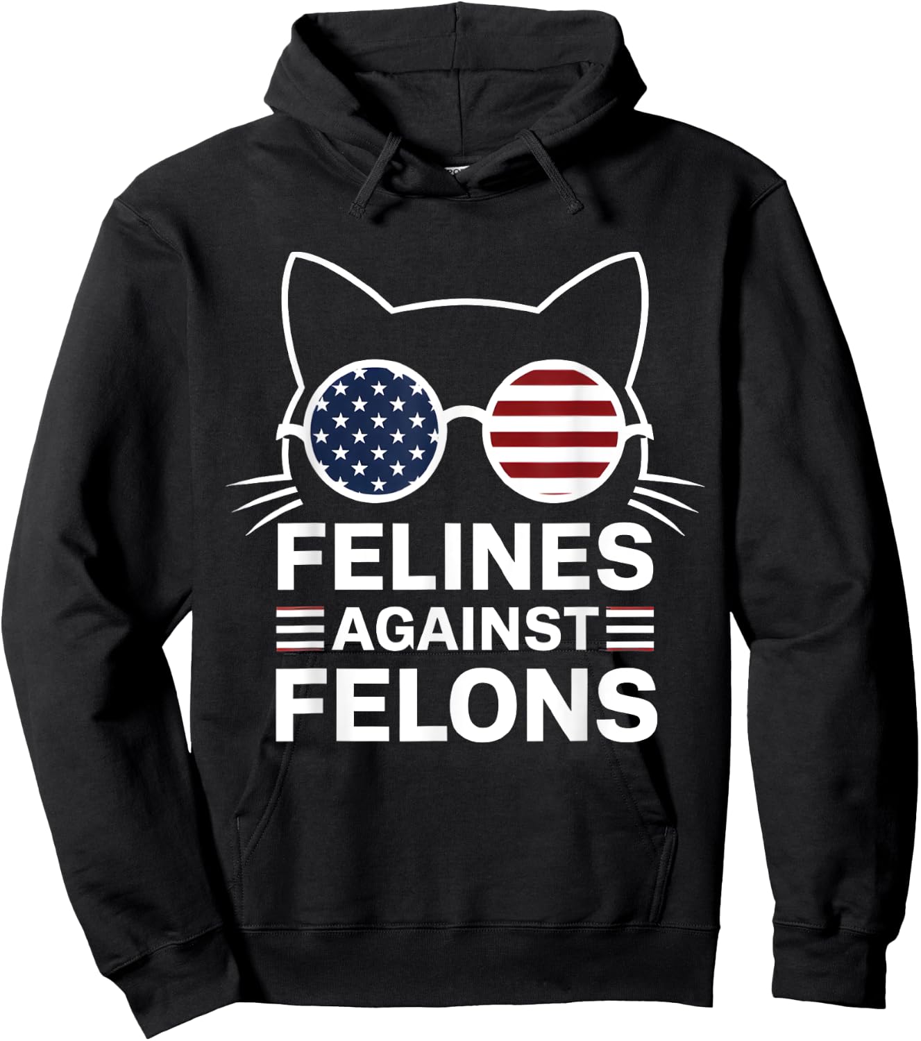 Felines Against Felons Hoodie - Hoodie | Black