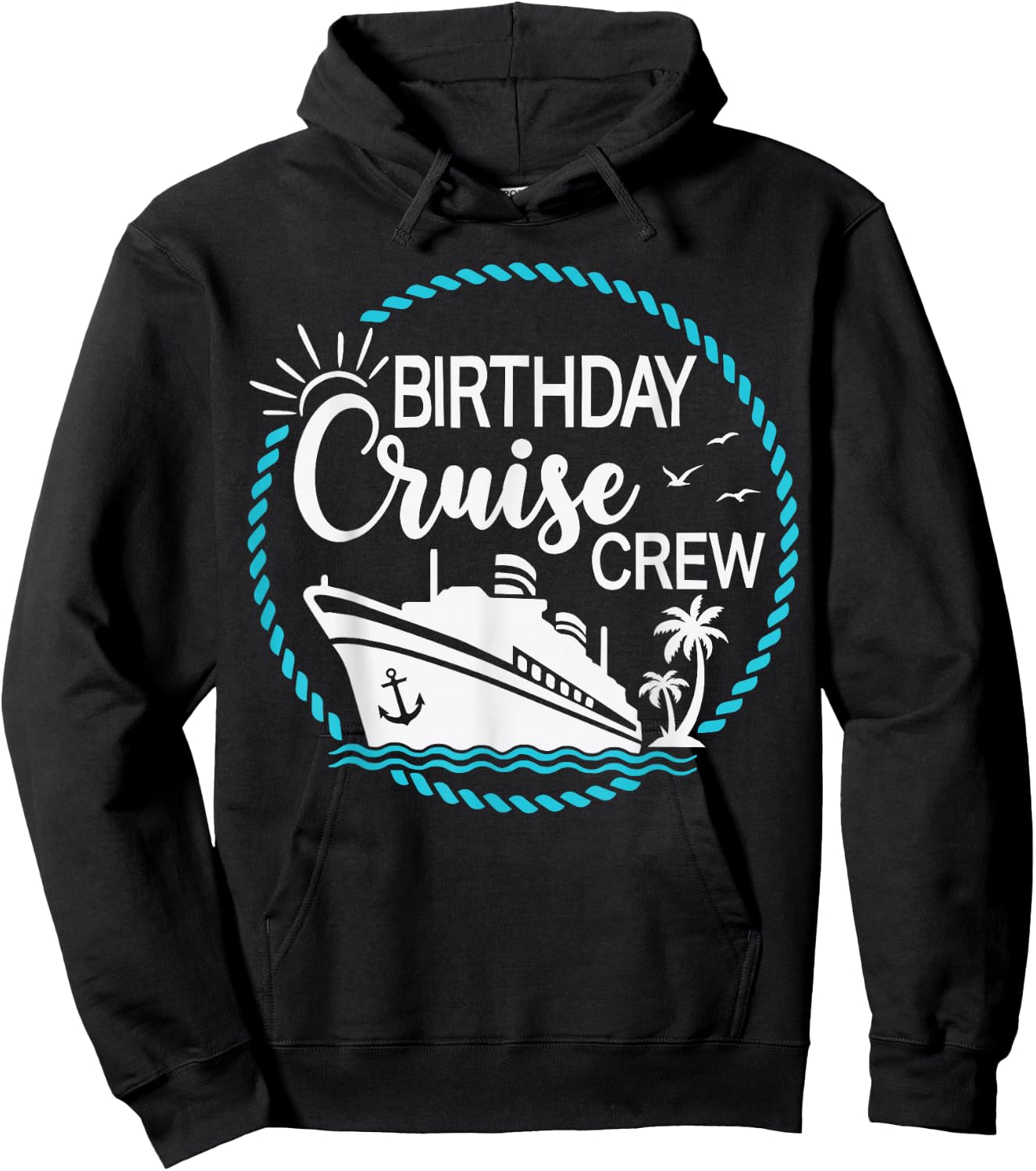 Birthday Cruise Crew Cruising a Cruise Vacation Party Trip Hoodie - Hoodie | Black
