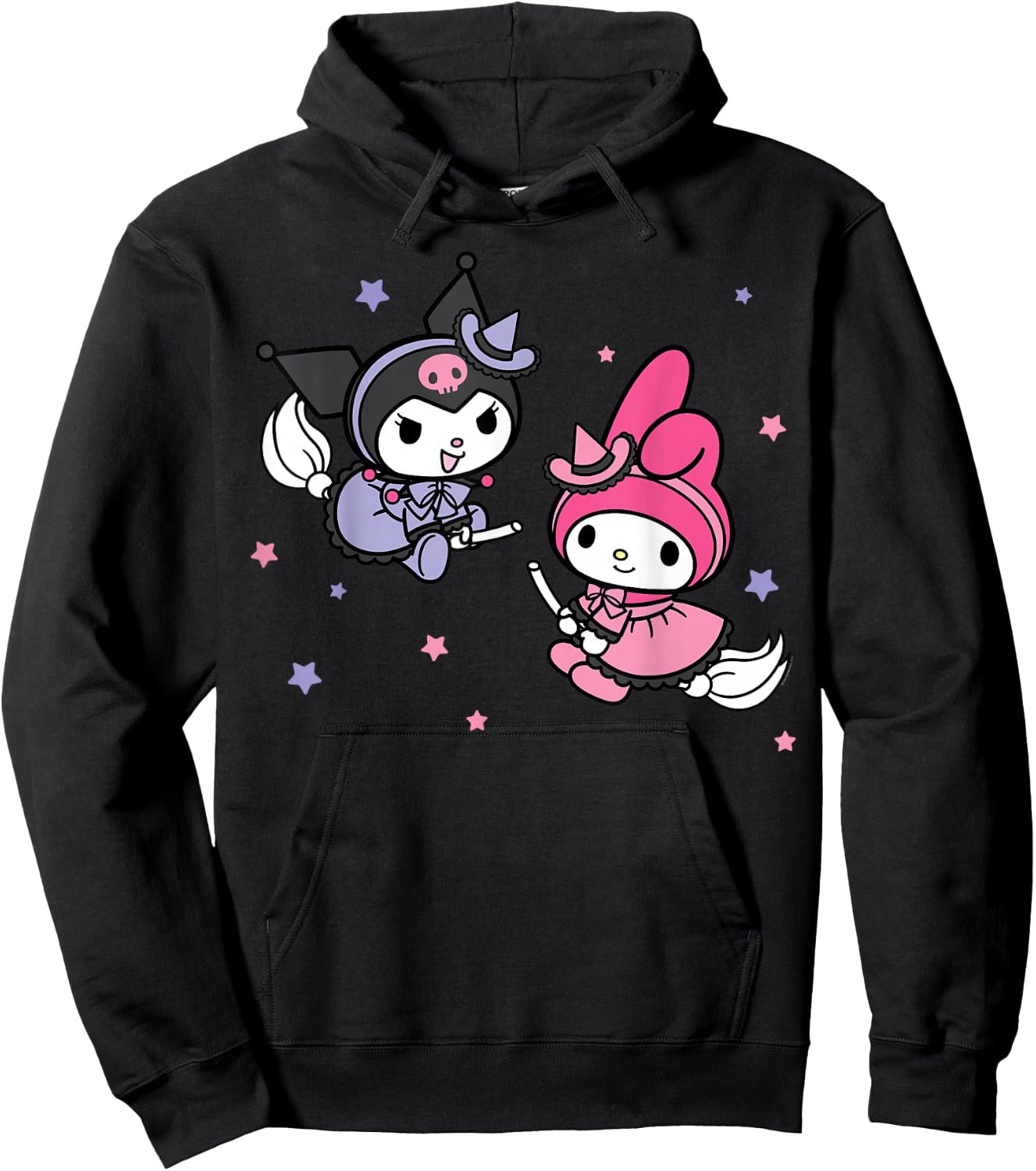 My Melody Kuromi Little Witches Halloween Hoodie - Hoodie | Black